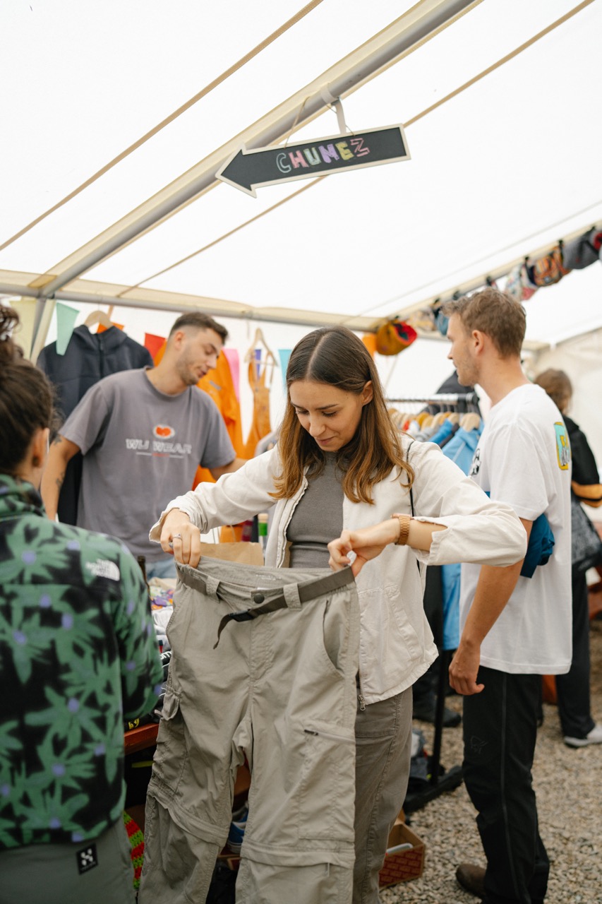 Artisan stalls and craft bazaar tent