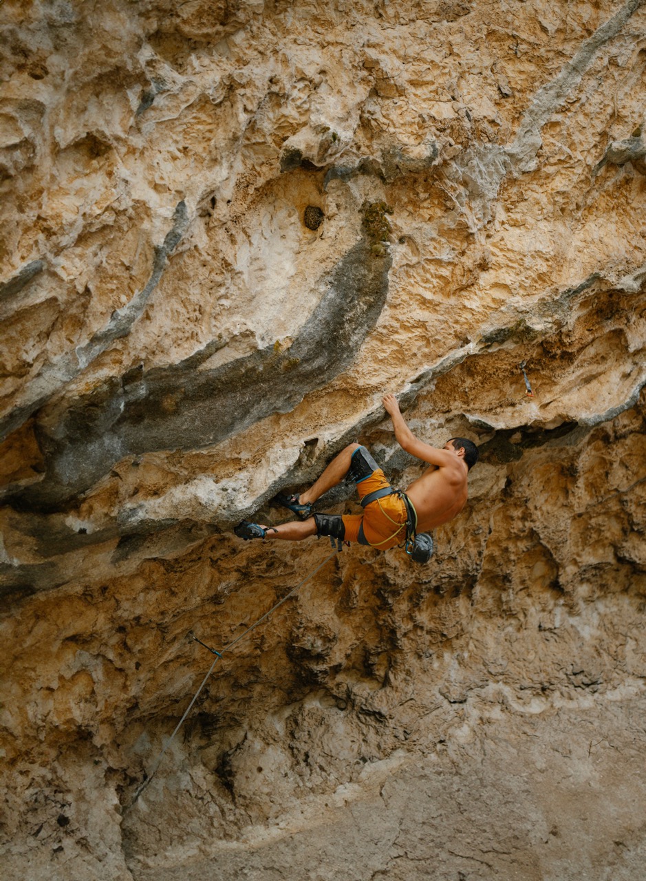 Climber competing in the Blagaj Climbing Marathon